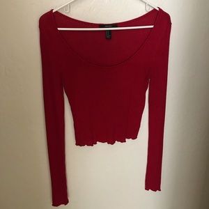 Forever 21, Size M, Red Top